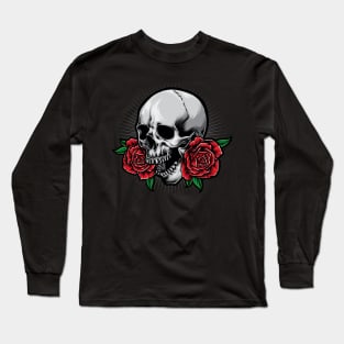 skull and roses Long Sleeve T-Shirt